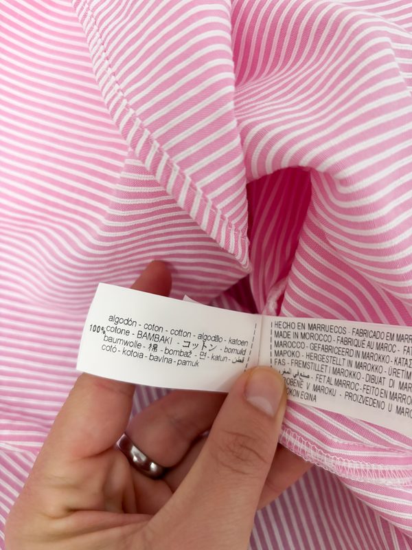 Zara Damen Bluse im Streifenmuster – Größe M – Bild 8 von 8