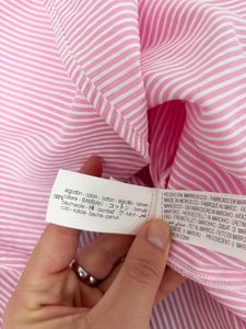Zara Damen Bluse im Streifenmuster – Größe M – Bild 8 von 8