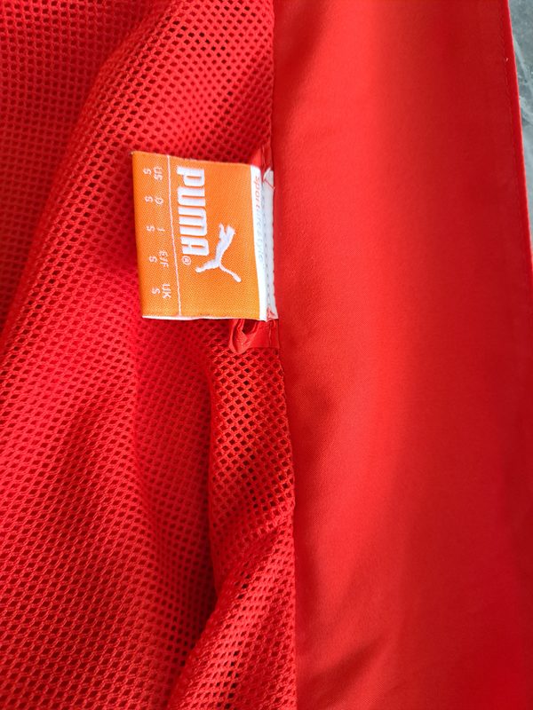 Puma Herren Trainingsjacke Rot Weiß Gr. S Sportjacke – Bild 6 von 10