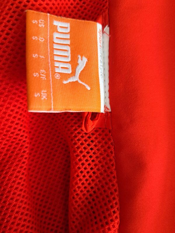 Puma Herren Trainingsjacke Rot Weiß Gr. S Sportjacke – Bild 7 von 10