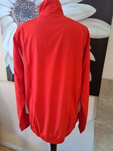 Puma Herren Trainingsjacke Rot Weiß Gr. S Sportjacke – Bild 5 von 10