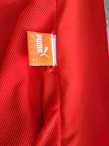 Puma Herren Trainingsjacke Rot Weiß Gr. S Sportjacke – Bild 6 von 10