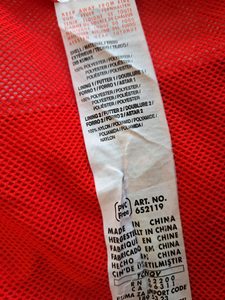 Puma Herren Trainingsjacke Rot Weiß Gr. S Sportjacke – Bild 9 von 10