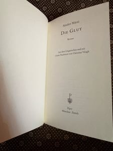 Die Glut – Sándor Márai | Piper Verlag, Roman  — Bild 6 von 7 anzeigen