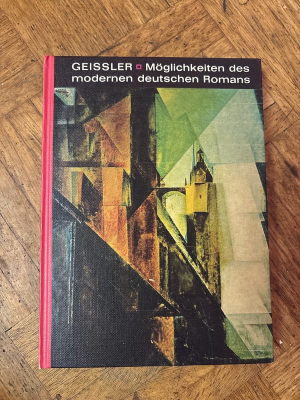 Möglichkeiten des modernen deutschen Romans – Geissler — Bild 1 von 2