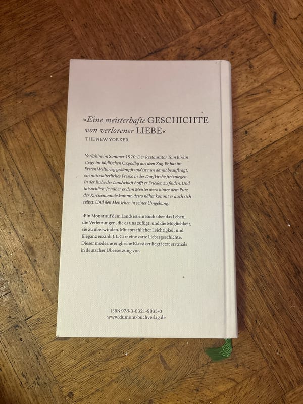 Ein Monat auf dem Land – J.L. Carr — Bild 2 von 2