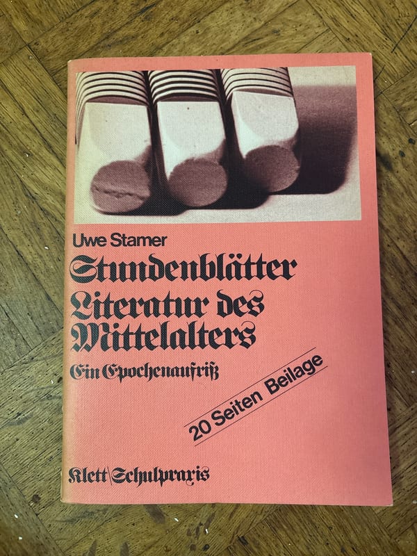 Stundenblätter Literatur des Mittelalters – Uwe Stamer — Bild 1 von 2