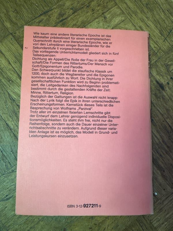 Stundenblätter Literatur des Mittelalters – Uwe Stamer — Bild 2 von 2