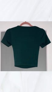 Kurzarm-Shirt | Dunkelgrün — Bild 2 von 3 anzeigen
