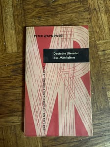 Deutsche Literatur des Mittelalters – Peter Wapnewski — Bild 1 von 2 anzeigen