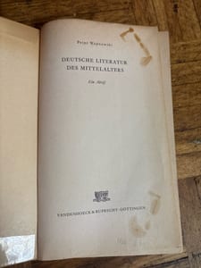 Deutsche Literatur des Mittelalters – Peter Wapnewski — Bild 2 von 2 anzeigen