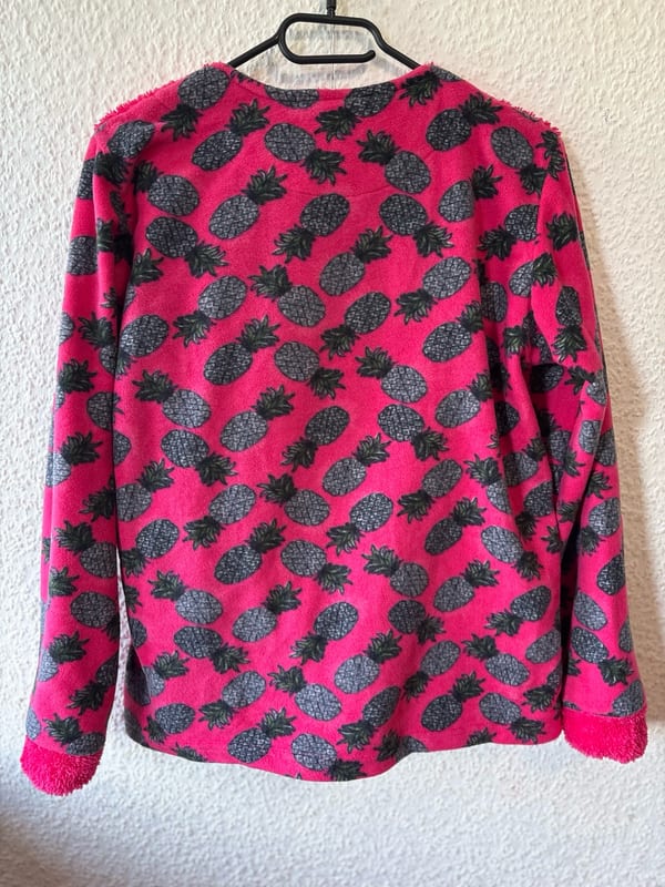 Bimi Night Kids Club Fleece-Schlafanzug, Gr. 15 (türkische Größe) – Ananas-Print — Bild 3 von 4