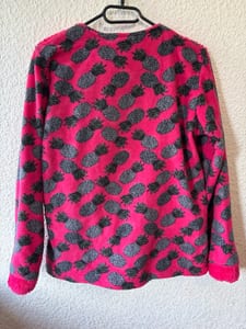 Bimi Night Kids Club Fleece-Schlafanzug, Gr. 15 (türkische Größe) – Ananas-Print — Bild 3 von 4 anzeigen