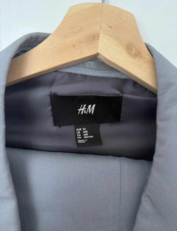 H&M Sakko/Blazer, EUR 52 (US 42R) – Grau — Bild 2 von 4
