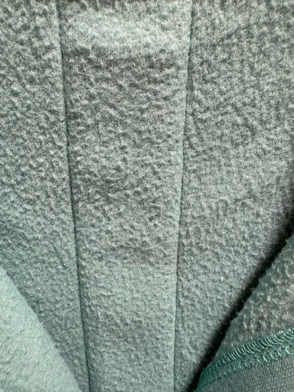 Fleece-Mantel mit Kapuze, Mintgrün/Türkis, Gr. L — Bild 5 von 5