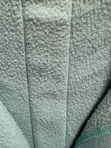Fleece-Mantel mit Kapuze, Mintgrün/Türkis, Gr. L — Bild 5 von 5 anzeigen