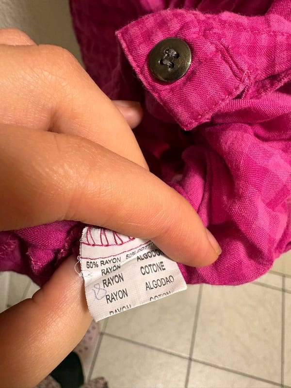 Pinke kariert-gemusterte Bluse mit Nieten – Damen Tunika — Bild 4 von 6