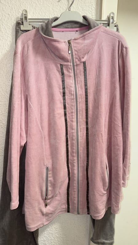 Nicki-Freizeitjacke mit Reißverschluss in Rosa – Damen XXL/XXXL — Bild 1 von 4