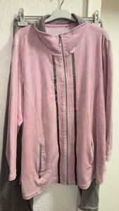 Nicki-Freizeitjacke mit Reißverschluss in Rosa – Damen XXL/XXXL