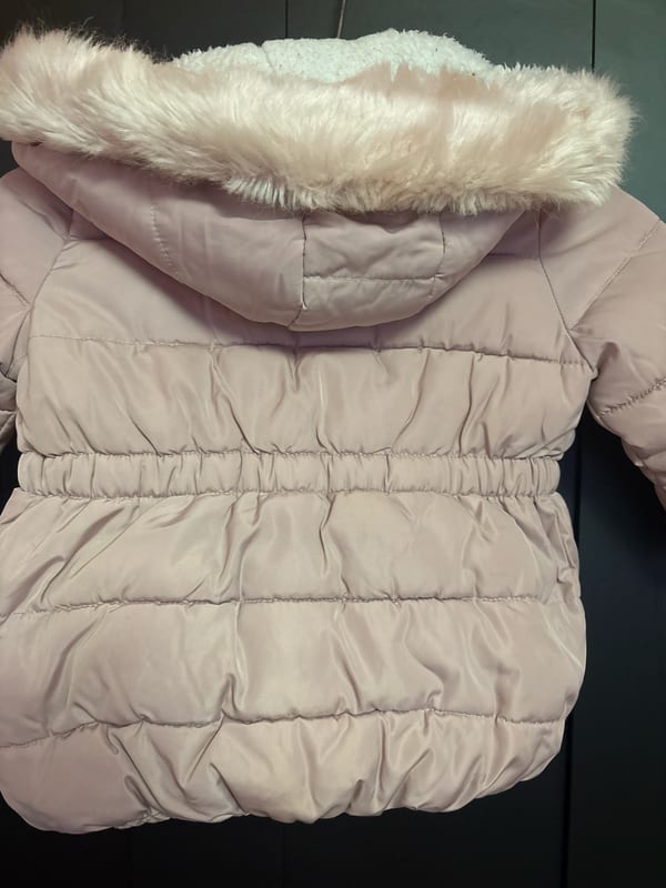 Gefütterte Winterjacke mit Kapuze – Rosa, Babygröße — Bild 6 von 6