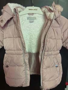 Gefütterte Winterjacke mit Kapuze – Rosa, Babygröße