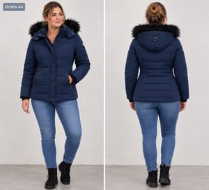 Alpenblitz Damen-Winterjacke – Dunkelblau – Gr. 44 – Neu und ungetragen