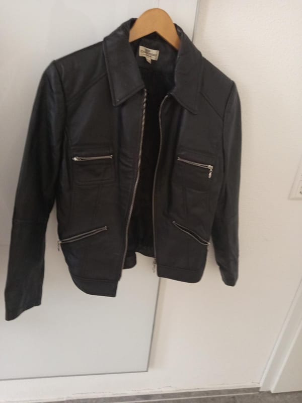 🖤 Best Connections Damen-Lederjacke – Schwarz – Gr. L – Echtes Leder 🖤 — Bild 2 von 5