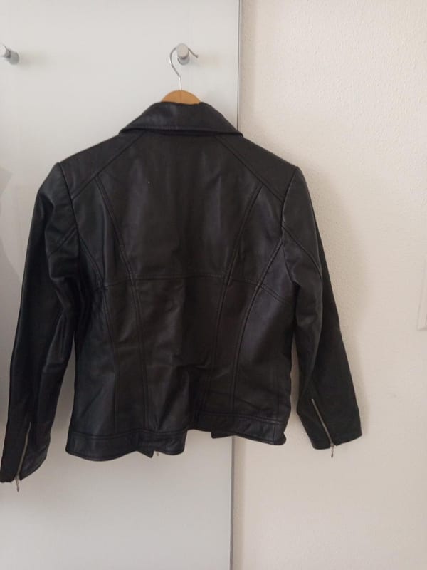 🖤 Best Connections Damen-Lederjacke – Schwarz – Gr. L – Echtes Leder 🖤 — Bild 3 von 5