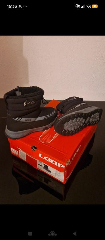 🖤 LOAP Kinder-Winterstiefel Linden – Schwarz/Grau – Gr. 30 – Neu (wasserfest)🖤 — Bild 1 von 3