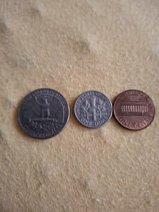 US-Münzen Set – Quarter, Dime und Penny — Bild 2 von 2 anzeigen