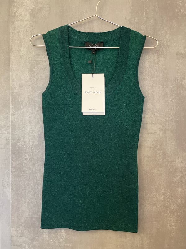Damen Top Kate Moss – Größe 32 – Grün