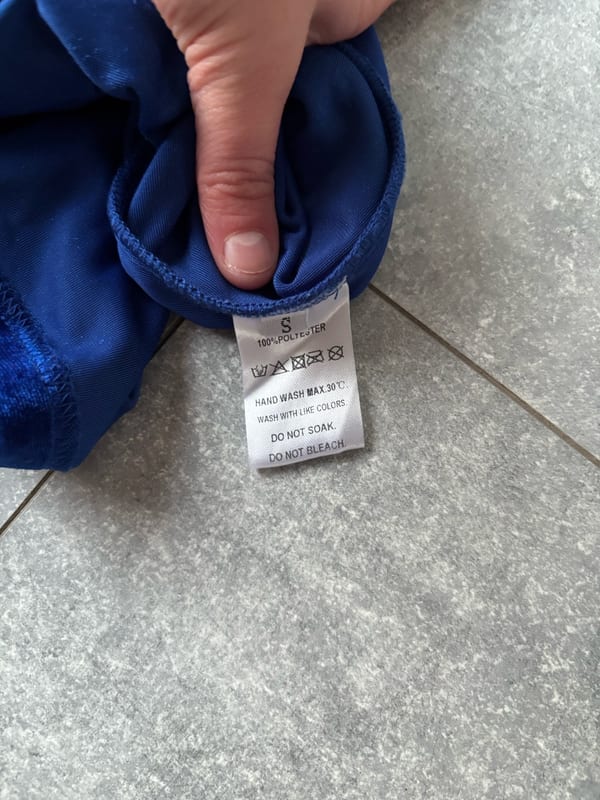 Damen Langes Abendkleid in Royalblau mit Pailletten und Schlitz – Größe S – Bild 9 von 9