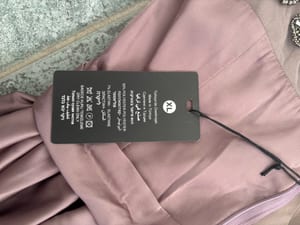 Damen Elegantes Abendkleid/Ballkleid in Altrosa – bodenlang mit Perlenstickerei – Größe XL — Bild 5 von 8 anzeigen