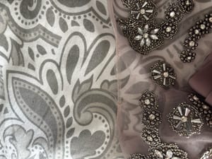 Damen Elegantes Abendkleid/Ballkleid in Altrosa – bodenlang mit Perlenstickerei – Größe XL — Bild 8 von 8 anzeigen