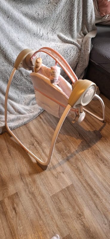 Ingenuity Swing 'n Go Babyschaukel – Größe 68 – Rosa – Bild 3 von 5