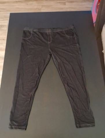 Damen Treggins in Jeans Optik Schwarz Gr.46/48