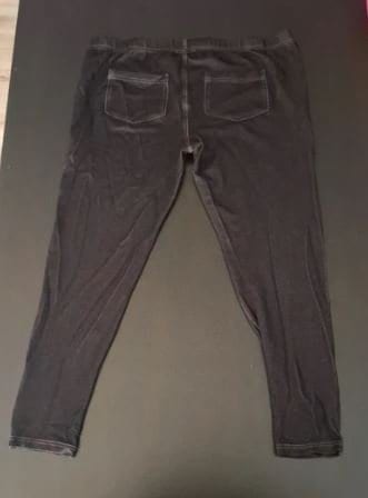 Damen Treggins in Jeans Optik Schwarz Gr.46/48 – Bild 2 von 3
