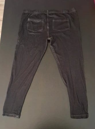 Damen Treggins in Jeans Optik Schwarz Gr.46/48 – Bild 3 von 3