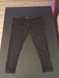 Damen Treggins in Jeans Optik Schwarz Gr.46/48