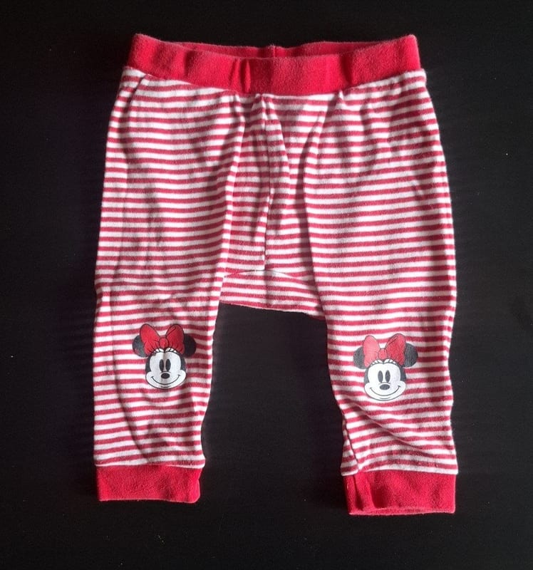 Mädchen 2er Disney Freizeitanzüge/Schlafanzüge "Minnie Maus" Gr.74/80 – Rot/Grau – Bild 4 von 10