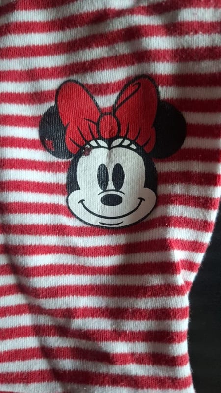 Mädchen 2er Disney Freizeitanzüge/Schlafanzüge "Minnie Maus" Gr.74/80 – Rot/Grau – Bild 5 von 10