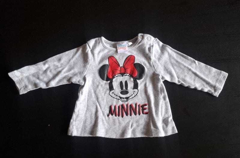 Mädchen 2er Disney Freizeitanzüge/Schlafanzüge "Minnie Maus" Gr.74/80 – Rot/Grau – Bild 7 von 10