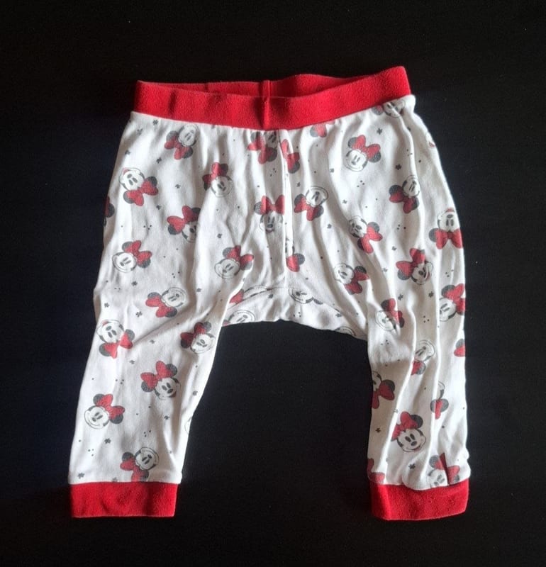 Mädchen 2er Disney Freizeitanzüge/Schlafanzüge "Minnie Maus" Gr.74/80 – Rot/Grau – Bild 9 von 10