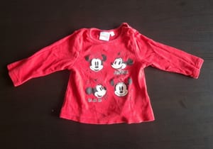 Mädchen 2er Disney Freizeitanzüge/Schlafanzüge "Minnie Maus" Gr.74/80 – Rot/Grau — Bild 2 von 10 anzeigen
