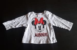 Mädchen 2er Disney Freizeitanzüge/Schlafanzüge "Minnie Maus" Gr.74/80 – Rot/Grau — Bild 7 von 10 anzeigen