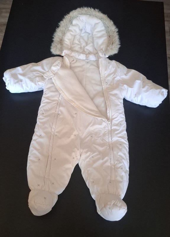 Mädchen Schneeanzug Gr.80 – Weiß – Bild 2 von 8