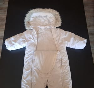 Mädchen Schneeanzug Gr.80 – Weiß — Bild 4 von 8 anzeigen