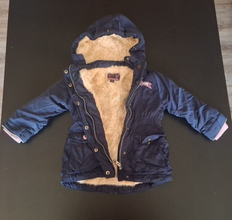 Kinder-Winterjacke Gr. 92 – Blau – Bild 2 von 5