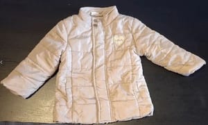 Kinder Steppjacke Gr. 86/92 – Beige — Bild 2 von 3 anzeigen