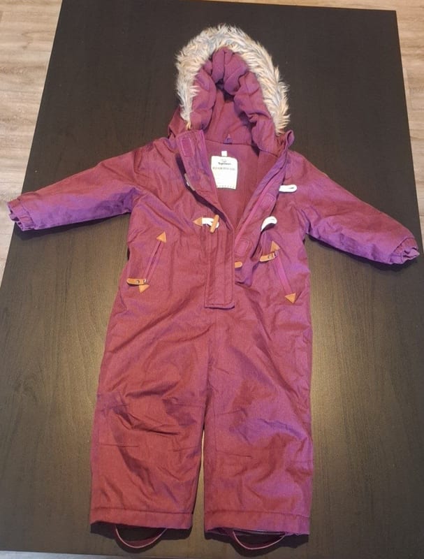 Mädchen Schneeanzug Gr.86 – Rot – Bild 2 von 5